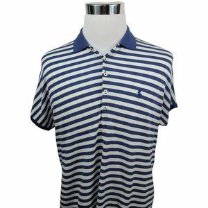 Polo Ralph Lauren Blue And White Striped Polo Size Large